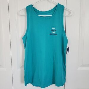 Old Navy Muscle Shirt Tank Top Women's Size Small Teal NWT